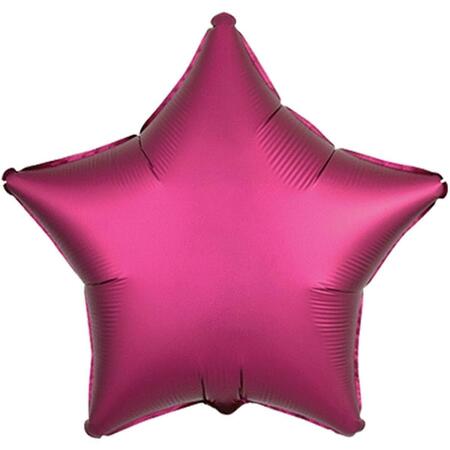 LOFTUS INTERNATIONAL 19 in. Pomegranate Star Satin Luxe Balloon A3-6829